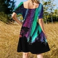 thumbnail image 4 of Alaskan Aurora Aurora Borealis Northern Lights Dress Cocktail of dresses dress for women Woman clothes cocktail dresses, 4 of 6