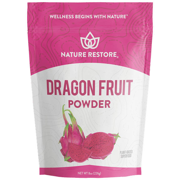 Nature Restore Pink Pitaya Powder (Dragonfruit), 8 Ounces