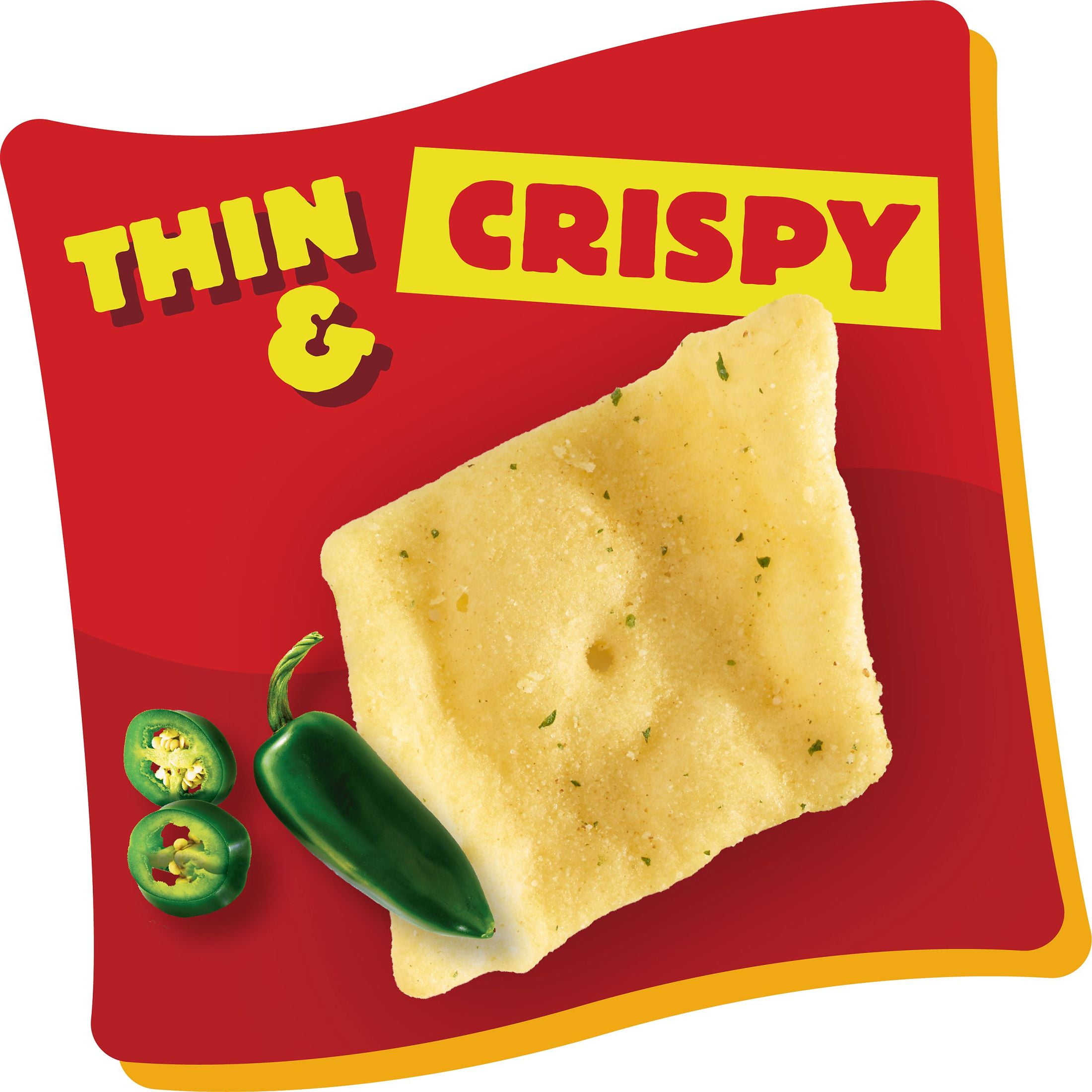Cheez-It Snap'd Jalapeno Jack Cheese Cracker Chips, Thin Crisps, 7.5 oz