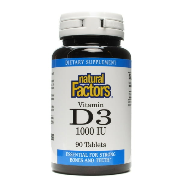 Natural Factors Vitamin D3 1,000 Iu 90 Tabs