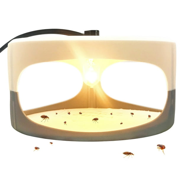 Flea Trap Sticky Dome Bed Bug Trap Get Rid Fleas Trap with 2 Glue Discs