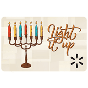 Hanukkah Light It Up Walmart eGift Card
