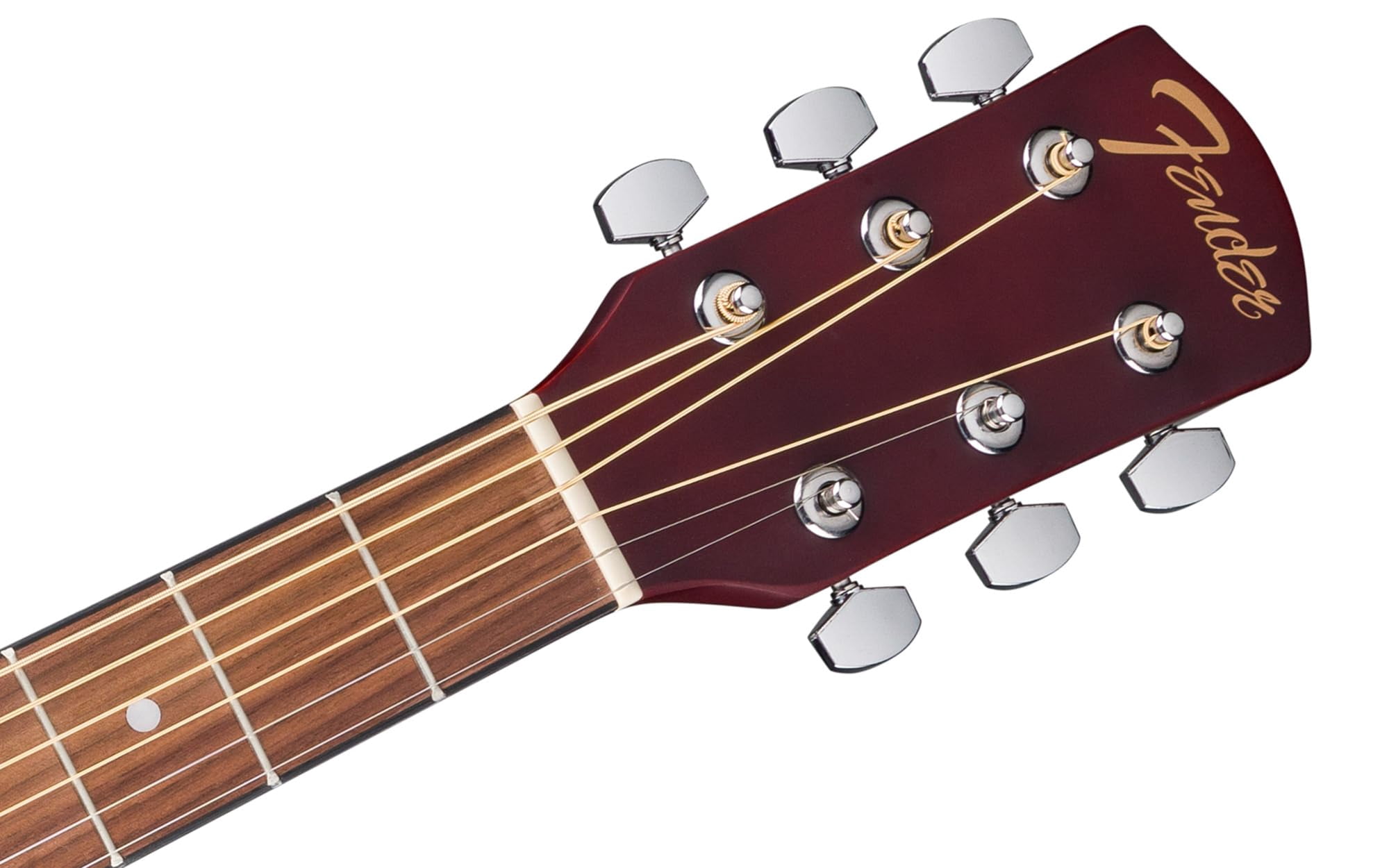 Fender FA Series Dreadnought Acoustic-Electric Guitar - Crimson Red Bundle with Case, Strings, Picks, and Austin Bazaar Instructional DVD