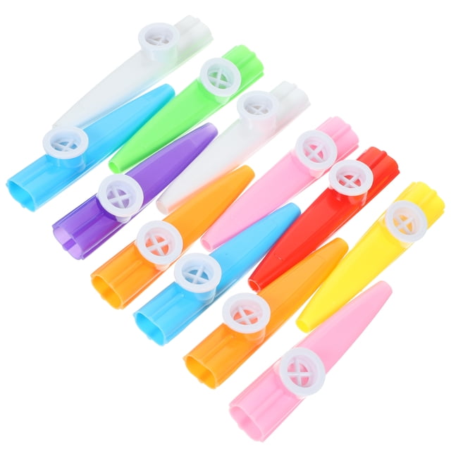 MasteelfCA 12Pcs Lovely Percussion Toys Kazoo Playthings Kid Kazoo Playthings (Random Color)