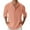 Watermelon Red, variant on HDGB Men's Cotton Linen Henley Shirts Long Sleeve Button Down Henley Shirts Hippie Casual Band Collar Solid Color Tee Tops Plus Size