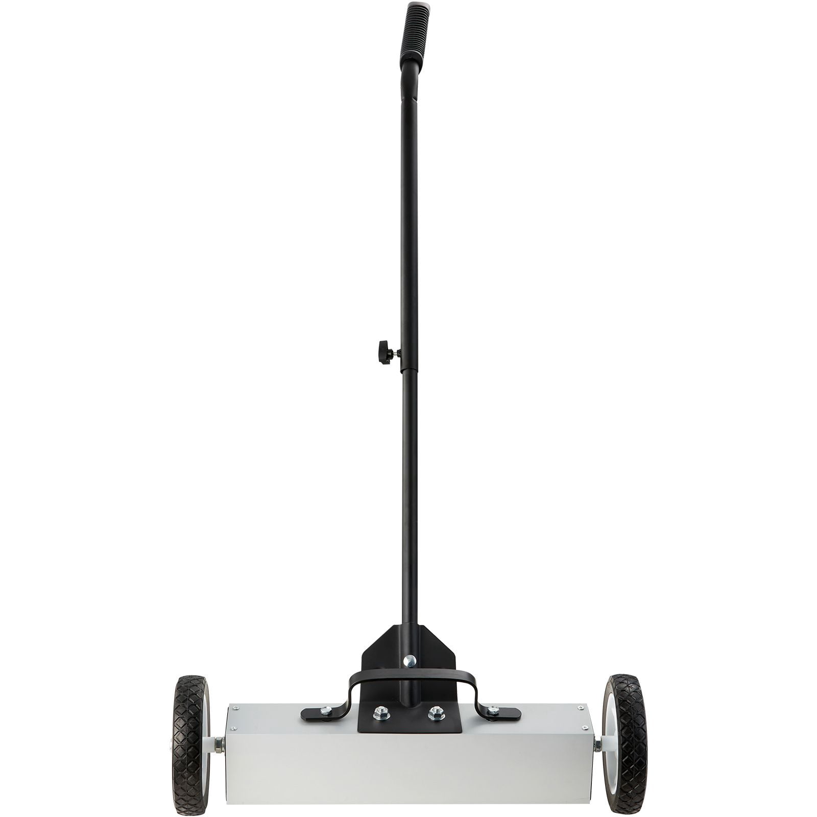 45Lbs Rolling Magnetic Sweeper with Wheels, Push-Type Magnetic Pick Up Sweeper, 18-inch Large Magnet Pickup Lawn Sweeper, Magnet with Telescoping Handle, Easy Cleanup of Workshop Garage Yard