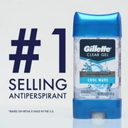 Gillette Anti-Perspirant Deodorant Clear Gel, Cool Wave 3.8 oz