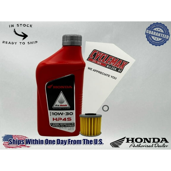 Cyclemax Full Synthetic HP4s Oil Change Kit fits 2019-2024 Honda Super Cub C125