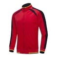 thumbnail image 2 of Guluxicc Men's Atletic Jackets for Men Full Zipper Color Block Long Sleeve Windbreaker Jackets for Everyday Running Workout Wear Fall Winter Casual Jackets, 2 of 8