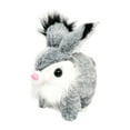 thumbnail image 2 of Siruishop Plush Bunny Toy Rabbit Interactive Electronic Pet for Preschool Party Favors Light Gray, 2 of 8