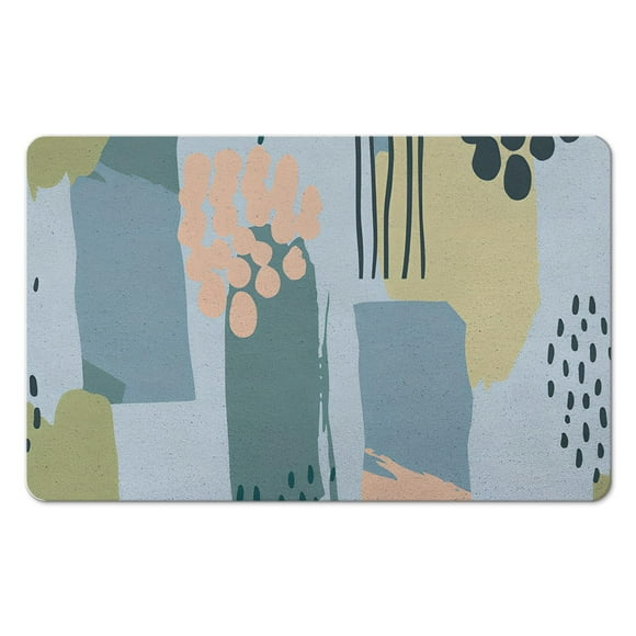 Redefine Your Space avec le Tapis d'Entrée Botanique Bohème Lavable et Doux de Lahome – Idéal pour Cuisine, Chambre, Salon!
