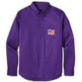 thumbnail image 1 of Men's US WAVING FLAG PATCH Twill Shirt with Pocket, Extra-Small Purple, 1 of 2