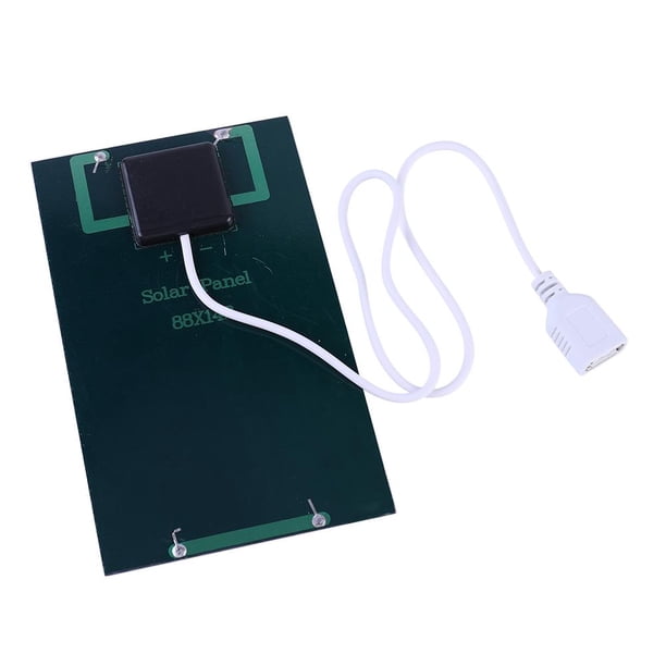 Panel solar USB Exterior 5W 5V Polisilicio + Epoxi Viaje Cargador solar DIY Sywqhk Para estrenar