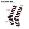 thumbnail image 4 of Fotbe Hearts And Lines1 print Women's Men's Novelty Crew Socks Cotton Socks Knee High Socks for Walking,Running,Nurses,Pregnancy, 4 of 8
