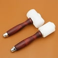 thumbnail image 3 of Nylon Hammer Mallet Wood Handle Leathercraft Punch ToolCowhide Punch Cutting Sewing Leather Carving Craft Hammer Tool (A), 3 of 6