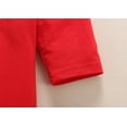 thumbnail image 5 of Dezsed Chinese New Year Baby Clothes Chinese Button Tang Romper Red Festival Clothing Long Sleeve Baby Boy Birthday Romper Jumpsuits With Hat And Shoes 0-24M, 5 of 6