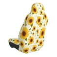 thumbnail image 2 of Wukai European-style Pattern Sunflower A Full Set Car Seat Covers with Soft Padding Universal Auto Front Seats Protector and Cushion Mat, 2 of 5