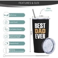 thumbnail image 4 of Fathers Day Dad Gifts from Son, Birthday Gifts for Dad from Son, Gifts For Dad From Son, To My Dad 20oz Tumbler with Lid And Straw, Best Dad Gifts from Son, Fathers Gifts from Sons, 4 of 5