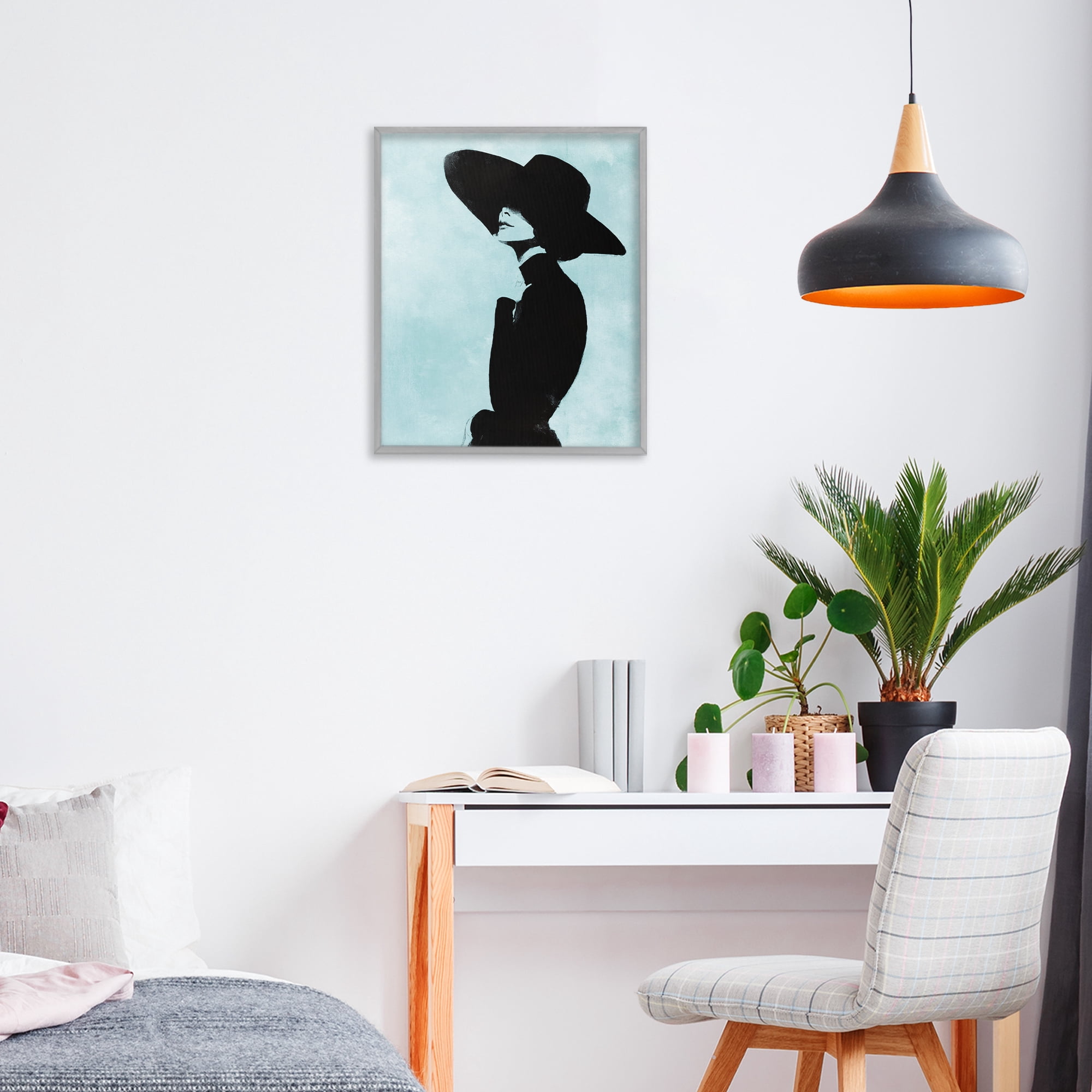 Stupell Industries Eclipse In Black Gray Framed Giclee Art, design by Svetlana Aleynikova