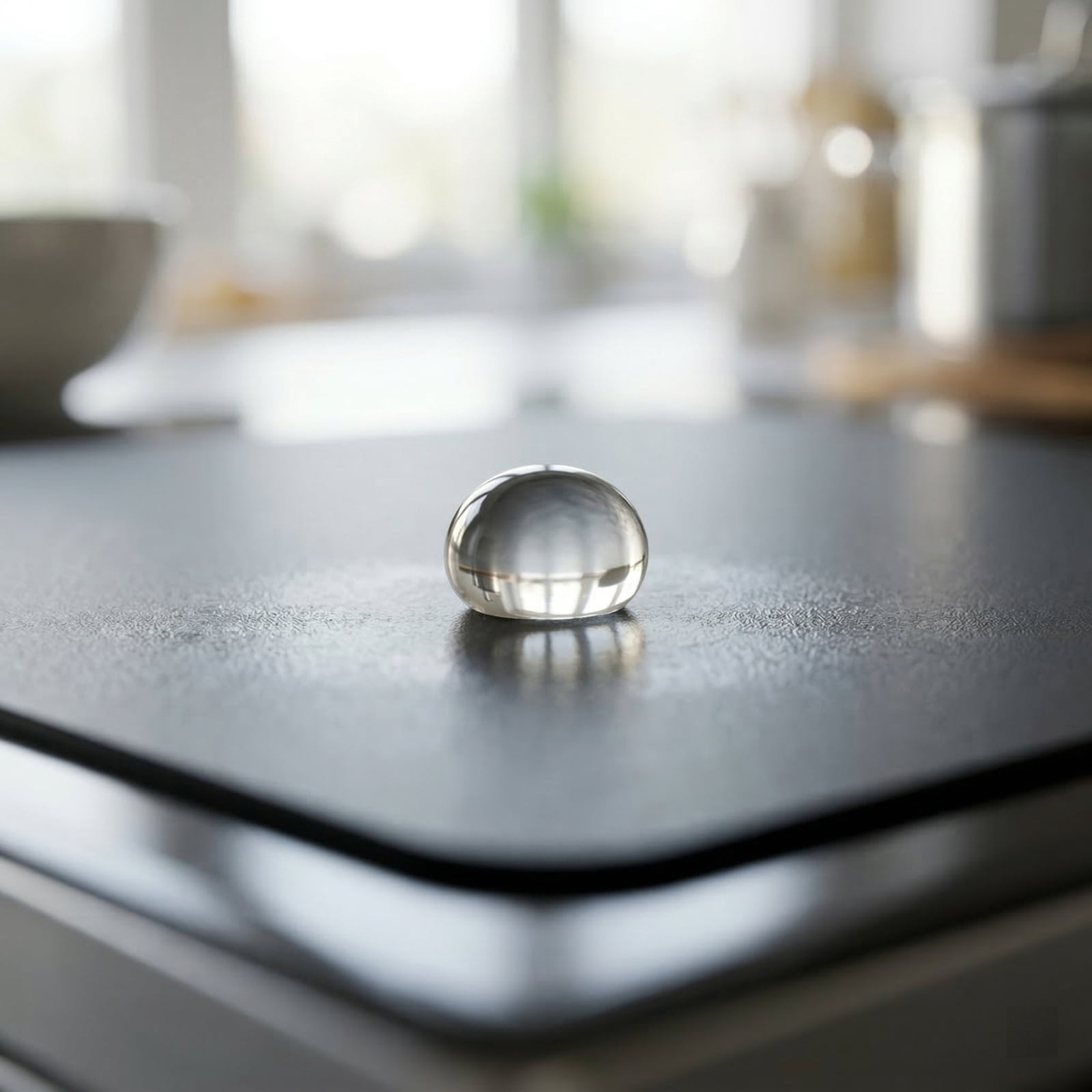 Heat Resistant Silicone Stove Cover Mat, Black Rectangular Induction Cooktop Protector Mat for Kitchen Countertop, Protect Your Surface from Spills and Stains