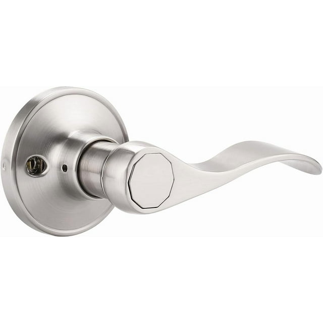 Poignées de Porte Intérieures Levier de Passage en Nickel Satiné Poignée de Porte pour Garde-Robe Couloir Poignées Intérieures