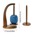 thumbnail image 2 of Portable Durable Magnetic Levitation Handmade Rotatable Yarn Spinner Yarn Ball Storage Rack Yarn Holder Wool Yarn Winder LOG COLOR, 2 of 8