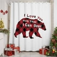 thumbnail image 2 of Christmas Shower Curtain Red Plaid Shower Curtains for Bathroom Winter Holiday Xmas Decor, Waterproof Polyester Shower Curtain Set with Hooks, Extra Long 72" x 84" Polar Bears Christmas, 2 of 7
