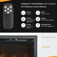 thumbnail image 4 of Costway 50" Electric Fireplace Recessed Wall Mounted Freestanding with Remote Control, 4 of 10