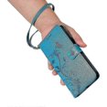 thumbnail image 5 of Case For Sony Xperia 10vi Wallet Phone Case And Card Slot With Hand Strap Embossed Butterfly High Quality Leather, 5 of 5