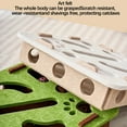 thumbnail image 5 of Cat Scratch Puzzle Enrichment Box, Cat Nail File Toy Box with Bell Ball, Interactive Cats Nail File Scratcher ,Cats Files Claws Maze Box for Indoor Pets Scratching and Hunting Mental Felt Maze Box, 5 of 6