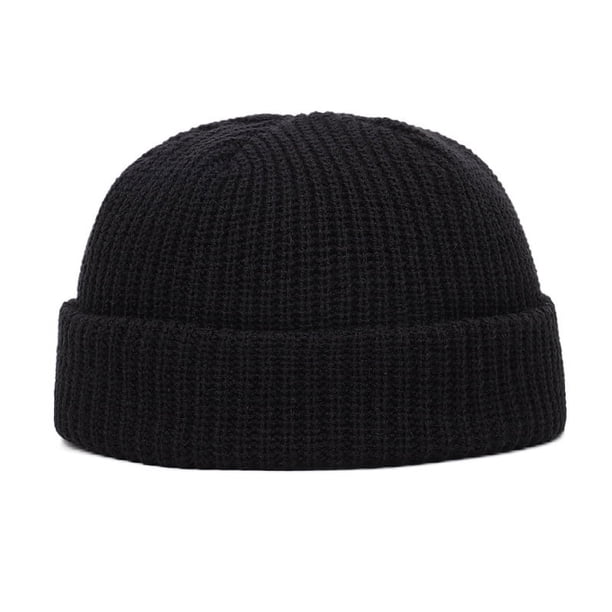 2020 Gorro de invierno para hombre, gorro de melón, gorro de lana de punto con sandía de color sólido para otoño e invierno, gorro de esquí