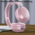 thumbnail image 6 of Christmas Clearance Holiday Deals! QTOCIO Wireless Bluetooth Headset, Over Ear Bluetooth Wireless Headphones Noise Reduction HiFi Stereo Foldable Lightweight Headset, Pink, 6 of 8