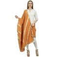 thumbnail image 2 of Phagun Indian Women's Designer Chunni Cotton Dupatta Ethnic Stole Scarves-Light Orange, 2 of 5
