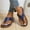 Blue, variant on SuoKom Womens Wedge Flip Flops Sandals with Arch Support Summer Comfortable Platform Bohemia Flat Shoes Comfortable Outdoor Platform Sandals,Gift on Clearance