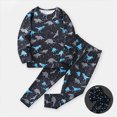 thumbnail image 6 of NOLDARES Boys Prints Pajamas 2 Pieces Long Sleeve Jammies Set Toddler Pjs Fall Winter Sleepwear 6-12 Months 12-24 Months 2t 3t 4t 5t 6t 7t 8t 9t Children,Sky Blue,4-5 Y, 6 of 8
