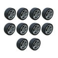thumbnail image 1 of GOOHOCHY 10 Unids 4.8CM Diámetro Accesorios de Coche de Juguete DIY Ruedas Pequeñas de Goma Redonda DIY Suministros de Manualidades de Autos Hechos A Mano para Niños en Casa Niños (1:10, Negro), 1 of 7