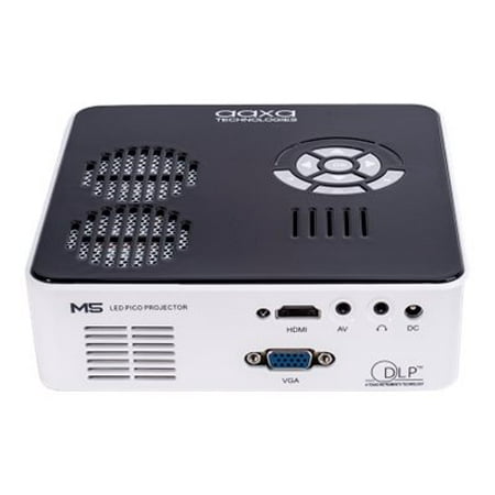AAXA - M5 Pico WXGA DLP Projector - White/Black