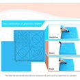 thumbnail image 3 of Alfombrilla transparente para bolígrafo 3D de 6 x 6 pulgadas con área de unión y fusible - Silicona flexible de doble cara resistente al calor - Accesorios para bolígrafo 3D compatibles con plantillas, 3 of 5
