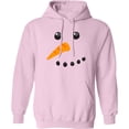 thumbnail image 2 of Inktastic Snowman Face Adult Hoodie Sweatshirt, 2 of 4