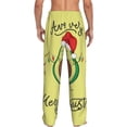thumbnail image 3 of Daiia Avocado Merry Christmas Men's Sleep Pant with Pockets and Drawstring,Pajama Pants-Small, 3 of 9