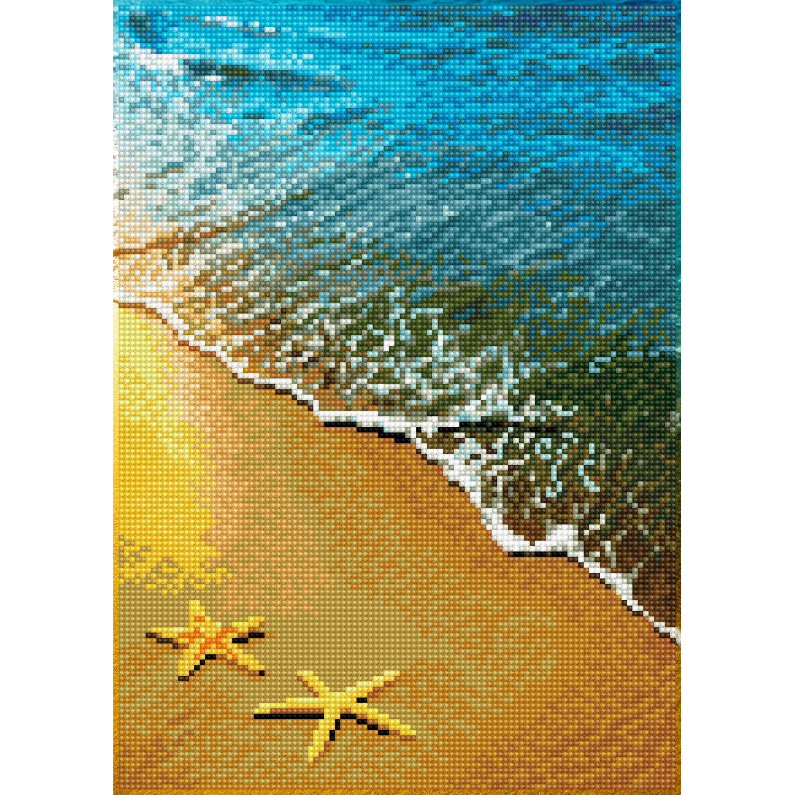 Diamond Dotz Summer Dreams Beach Diamond Painting Kits for Adults - Diamond Art Kits a Relaxing Creative Craft Kit with Dotz Gems 11"x16"