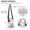thumbnail image 6 of HELLHERO BunnyBloom Shoulder Bags for Adult Double Deck Cross Body Purse Polyester with Shoulder Strap, 6 of 7