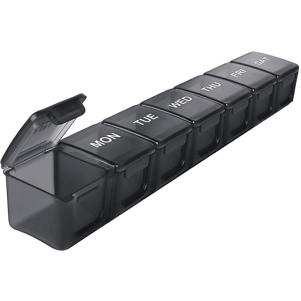Pill Organize Weekly Pill Box, 7 Day Pill Case With Large Capacity