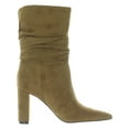 thumbnail image 2 of Nine West Womens Denner 2 Microsuede Covered Heel Mid-Calf Boots, 2 of 3