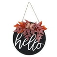 thumbnail image 1 of Welcome Sign Wreath Listing,Thanksgiving Wreath Wooden Sign Welcome Sign Door Decor Wooden Sign Door Hanging Masterfully Created, 1 of 14