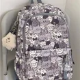 thumbnail image 4 of MBTI - Mochila de nailon con diseño de gato para mujer, estilo kawaii, de gran capacidad, informal, para viajes, para estudiantes, estética, 4 of 4