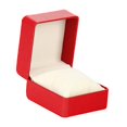 thumbnail image 3 of Reloj PU portátil organizador de soporte de una sola ranura para mujeres y hombres Regalos de cumpleaños ROJO Sunnimix, 3 of 8