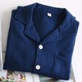 thumbnail image 4 of Ensemble de Pyjama pour Homme Ensemble de Pyjama Décontracté à Manches Longues pour Homme avec Col Rabattu et Poche à Bouton Ensembles de Pyjama pour Homme, 4 of 8