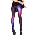 thumbnail image 2 of SAYFUT Womens Girls Kint Leggings Galaxy Star Printed Seamless Stretchy Workout Shapewear Tights Pants, 2 of 7