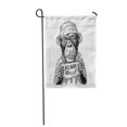 thumbnail image 1 of POGLIP Monkeys Dressed in Hat and Robe Holding Table Lettering Will Garden Flag Decorative Flag House Banner 28x40 inch, 1 of 1